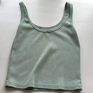 Sage Croped Tank Top
